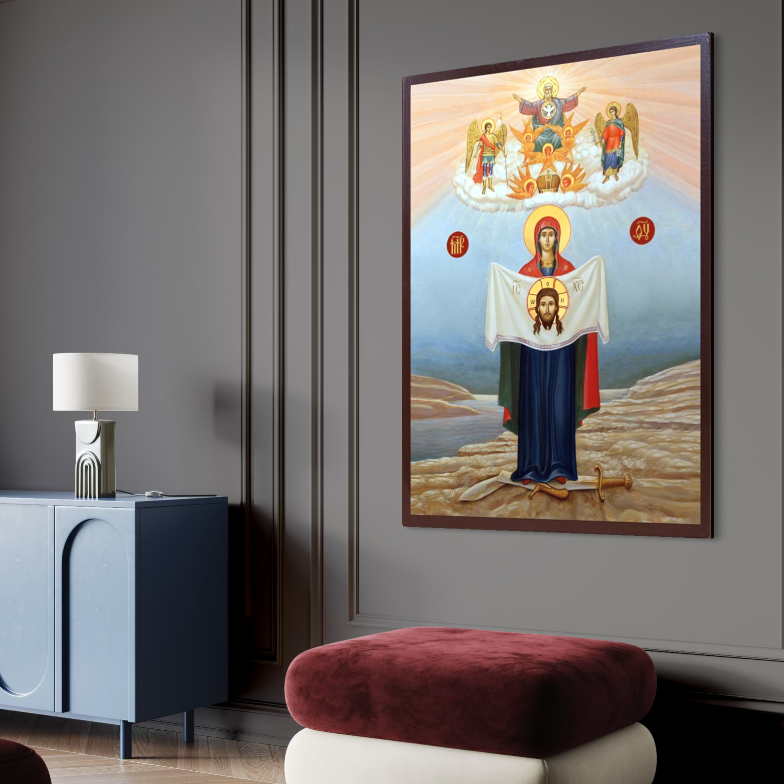 Tablou canvas cu tablou canvas cu icoana protectiei spirituale